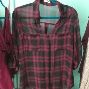 Express plaid portofino shirt